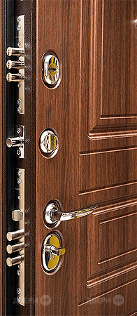 Входная металлическая Дверь Сударь МД-25 Орех бренди в Красноармейске
