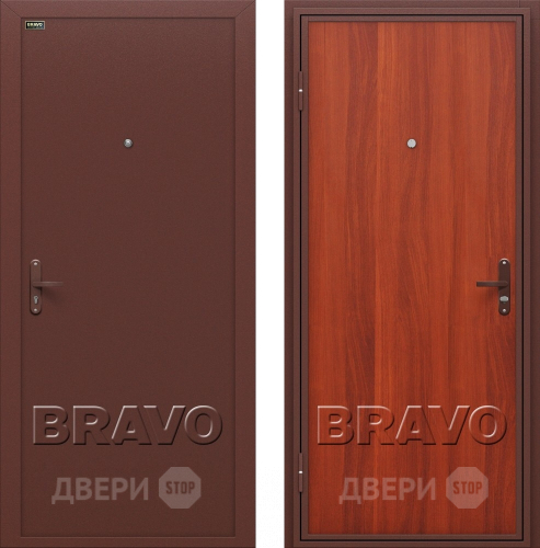 Входная металлическая Дверь Bravo Инсайд эконом (Внутреннее открывание) в Красноармейске