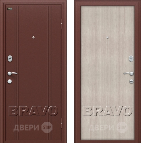 Входная металлическая Дверь Bravo Оптим Door Out 201 Капучино в Красноармейске