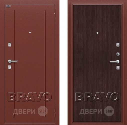 Входная металлическая Дверь Bravo Оптим Норма Wenge Veralinga в Красноармейске