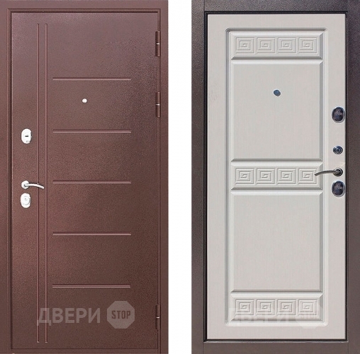 Входная металлическая Дверь Цитадель Троя 10см Антик Белый ясень в Красноармейске