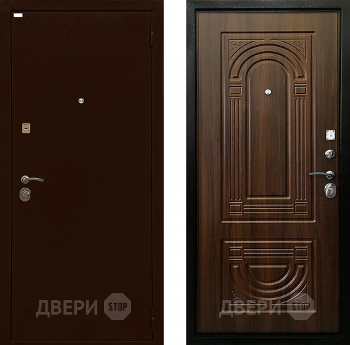 Входная металлическая Дверь Ратибор Оптима 3К Орех бренди в Красноармейске