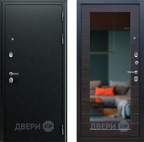 Входная металлическая Дверь Йошкар Next-1 с зеркалом Венге поперечный в Красноармейске