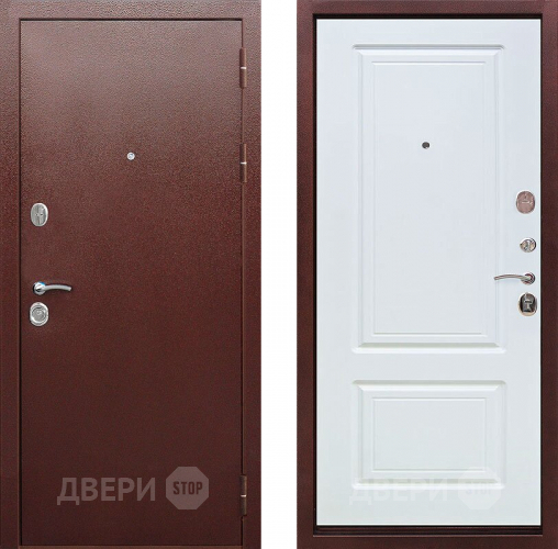 Входная металлическая Дверь Цитадель Толстяк 10см Антик Белый ясень в Красноармейске
