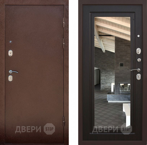 Входная металлическая Дверь Снедо Сити Венге с зеркалом в Красноармейске