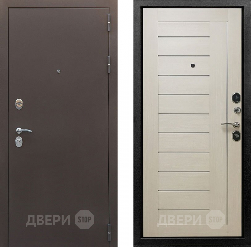 Входная металлическая Дверь Снедо Бордо 3К Эш вайт в Красноармейске