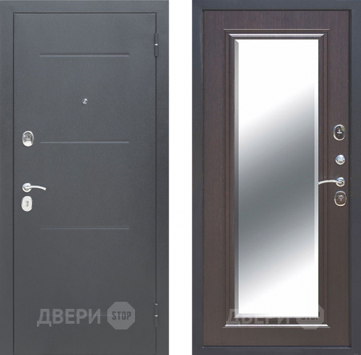 Входная металлическая Дверь Цитадель 7,5см Гарда Серебро Зеркало Фацет Венге в Красноармейске