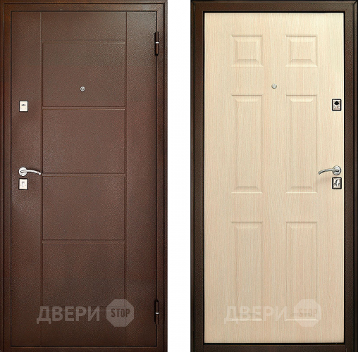 Входная металлическая Дверь Форпост Модель 73 Беленый дуб в Красноармейске
