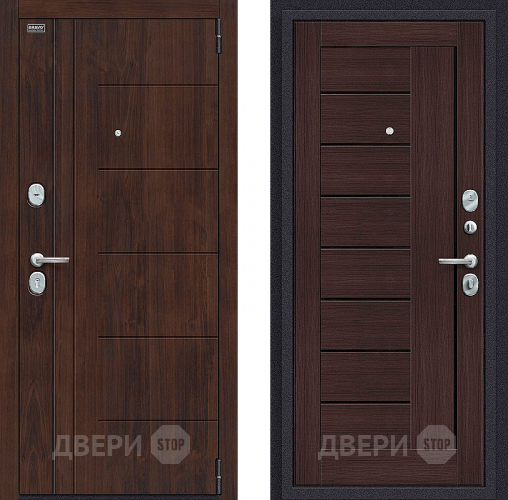 Входная металлическая Дверь Bravo Оптим Модерн Wenge Veralinga в Красноармейске