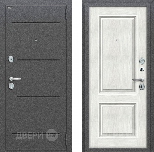 Входная металлическая Дверь Bravo Оптим Стиль Bianco Veralinga в Красноармейске