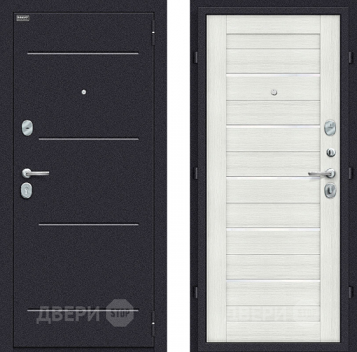 Входная металлическая Дверь Bravo Оптим Техно Bianco Veralinga в Красноармейске