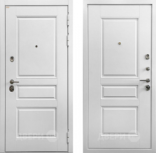 Входная металлическая Дверь Ратибор Сноу 3К Белый в Красноармейске