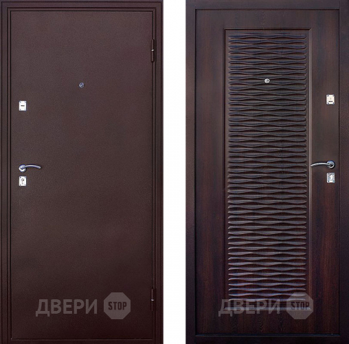 Входная металлическая Дверь СТОП Волна Мореный дуб в Красноармейске