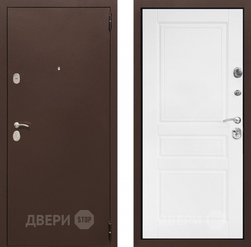 Входная металлическая Дверь Престиж Трио Белый матовый в Красноармейске
