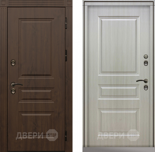 Входная металлическая Дверь Сибирь Термо-Премиум лиственница белая в Красноармейске