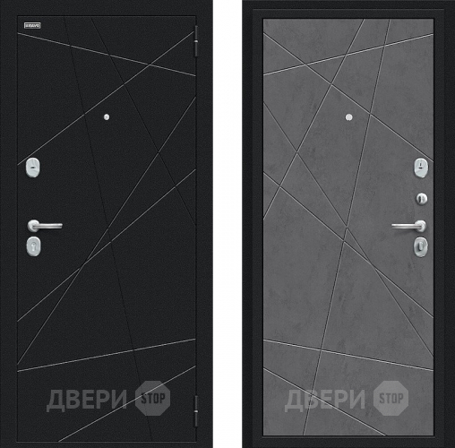 Входная металлическая Дверь Bravo Граффити-5 Букле черное/Slate Art в Красноармейске
