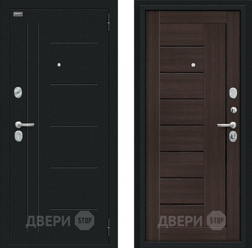 Дверь Bravo Проф Букле черное/Wenge Veralinga в Красноармейске