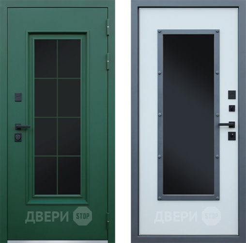 Дверь Йошкар Терморазрыв Олимп с окном и английской решеткой в Красноармейске