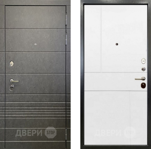 Входная металлическая Дверь Ратибор Мегаполис 3К Силк сноу в Красноармейске