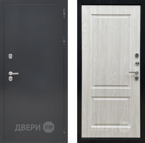 Дверь Ратибор Термоблок 3К Черное серебро/Сосна белая в Красноармейске