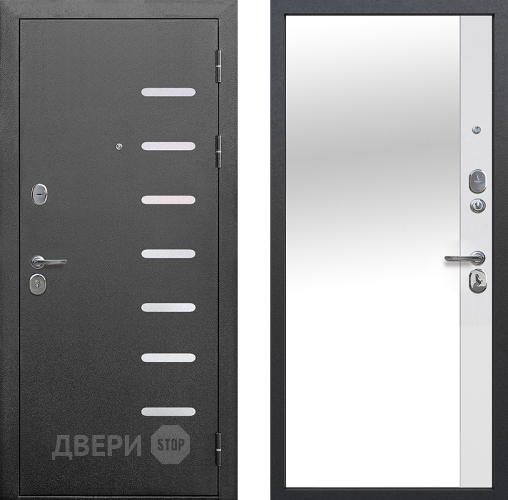 Входная металлическая Дверь Цитадель 9см Серебро Ривер Айс в Красноармейске