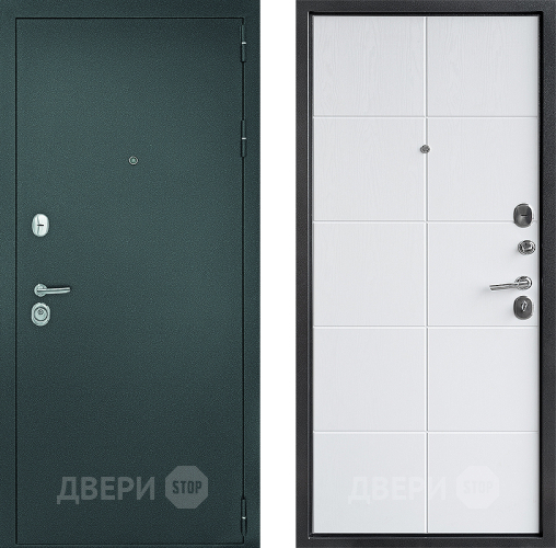 Входная металлическая Дверь Дверной Континент Рубикон - 2 Белое Дерево в Красноармейске