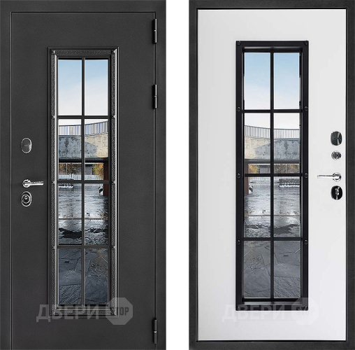 Входная металлическая Дверь Дверной Континент Тичино Серая в Красноармейске