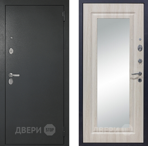 Входная металлическая Дверь Сударь 510 Зеркало Титан в Красноармейске