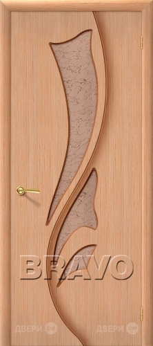 Межкомнатная дверь со стеклом Эксклюзив (Дуб) в Красноармейске