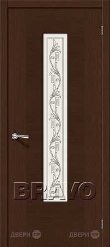 Межкомнатная дверь со стеклом Рондо (Венге) в Красноармейске