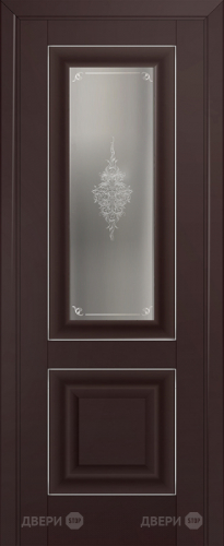 Межкомнатная дверь ProfilDoors 28U темно-коричневый (матовое, кристалл с узором) в Красноармейске