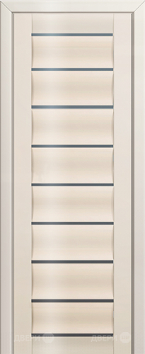 Межкомнатная дверь ProfilDoors 76L магнолия люкс (графит) в Красноармейске