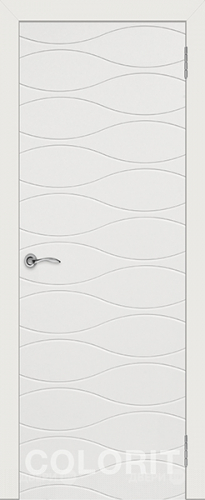 Межкомнатная дверь Граффити 3 ПГ белая эмаль в Красноармейске