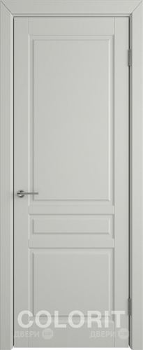 Межкомнатная дверь К2 ПГ светло-серая эмаль в Красноармейске