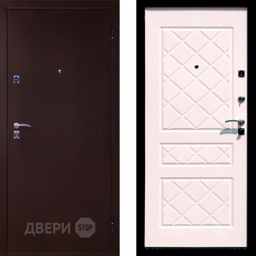 Входная металлическая Дверь СТОП ЭКО Беленый дуб в Красноармейске