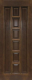 Межкомнатная дверь 11-ПГ темный лак в Красноармейске