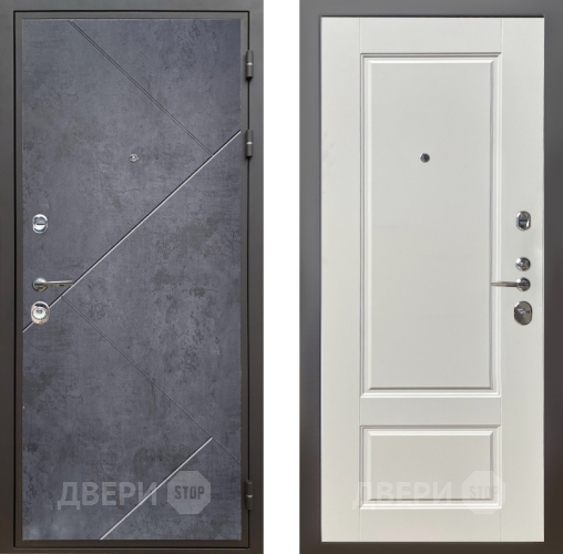 Входная металлическая Дверь Шелтер (SHELTER) Комфорт Бетон урбан индиго 5 Силк тирамиссу в Красноармейске