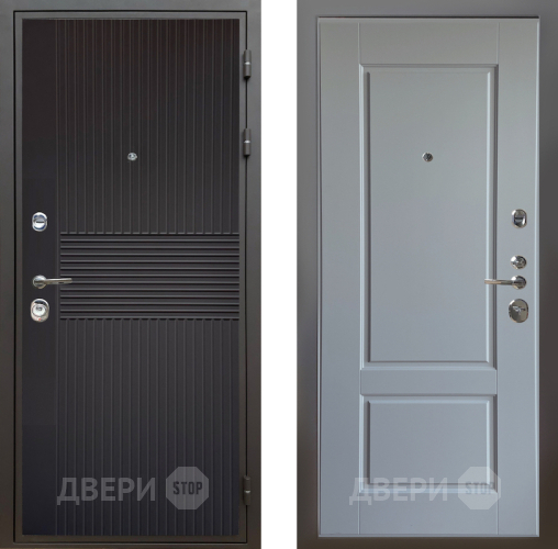 Дверь Шелтер (SHELTER) Комфорт Черная шагрень 6 Силк Маус в Красноармейске