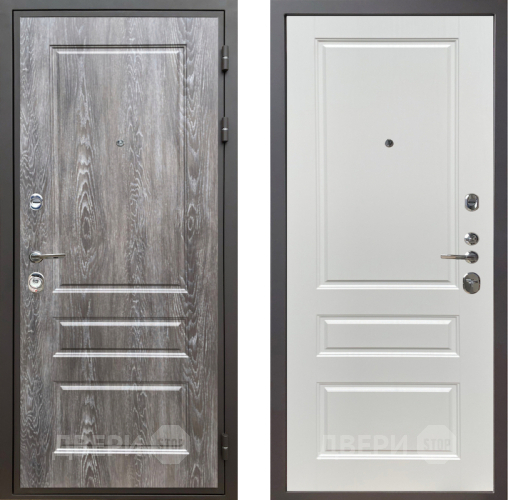 Дверь Шелтер (SHELTER) Комфорт Дуб шале серебро 1 Белый ясень в Красноармейске