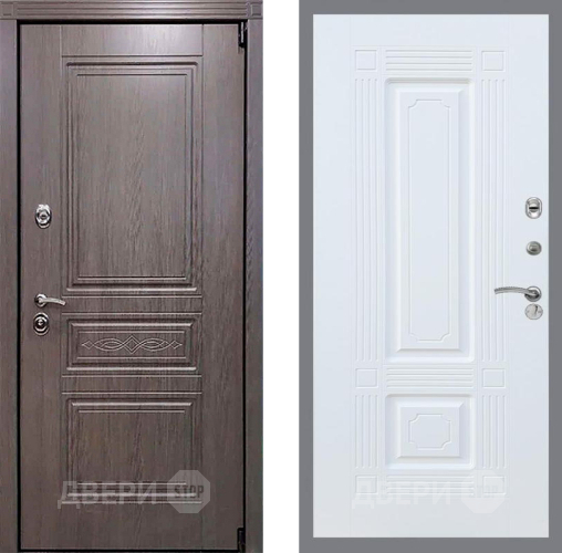 Входная металлическая Дверь Рекс (REX) Пренмиум-S FL-2 Силк Сноу в Красноармейске