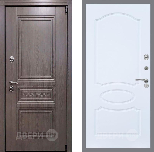 Входная металлическая Дверь Рекс (REX) Пренмиум-S FL-128 Силк Сноу в Красноармейске