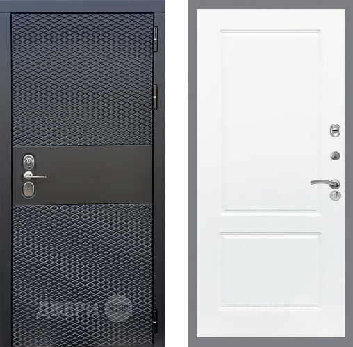 Входная металлическая Дверь Стоп БЛЭК CISA ФЛ-117 Силк Сноу в Красноармейске