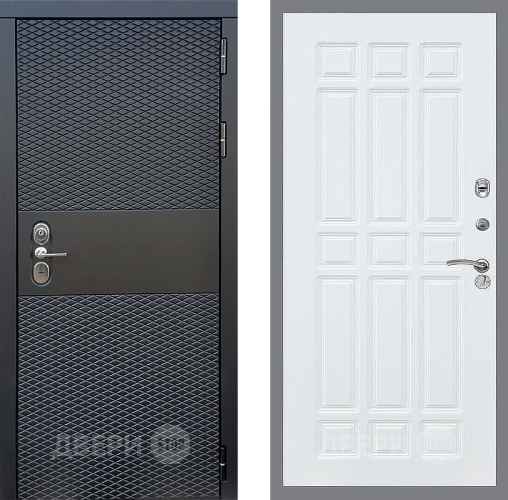 Входная металлическая Дверь Стоп БЛЭК CISA ФЛ-33 Силк Сноу в Красноармейске