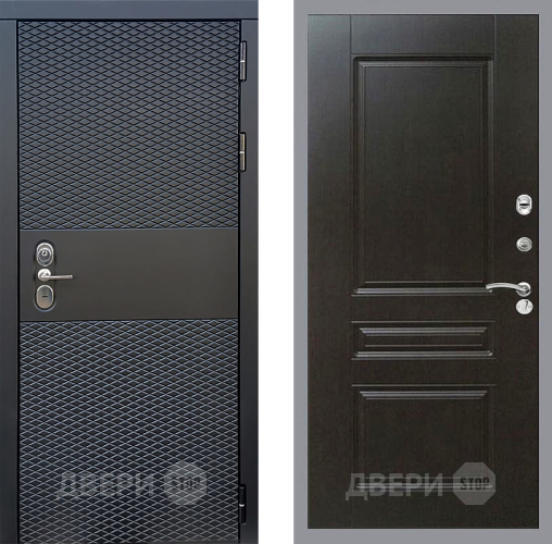Входная металлическая Дверь Стоп БЛЭК CISA ФЛ-243 Венге в Красноармейске