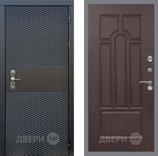 Входная металлическая Дверь Стоп БЛЭК CISA ФЛ-58 Венге в Красноармейске