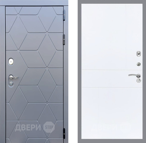 Входная металлическая Дверь Стоп КОСМО ФЛ-290 Силк Сноу в Красноармейске