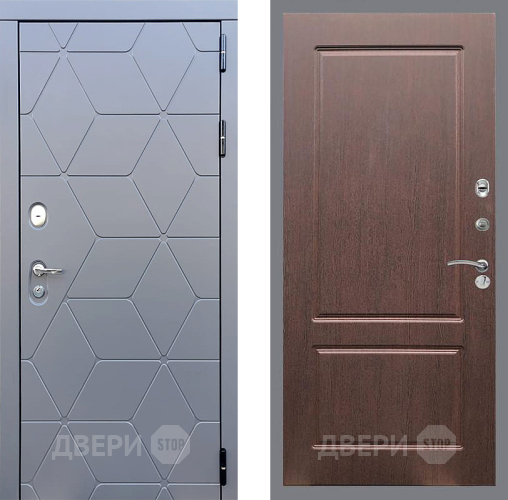 Входная металлическая Дверь Стоп КОСМО ФЛ-117 Орех премиум в Красноармейске