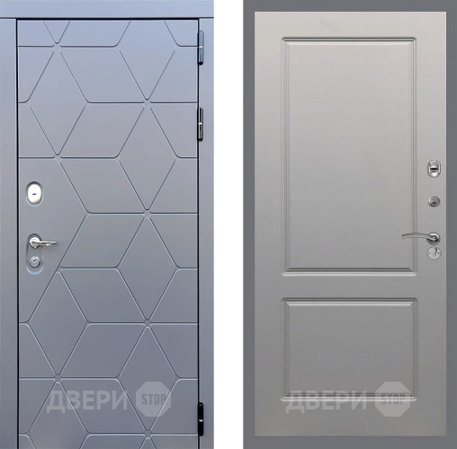Входная металлическая Дверь Стоп КОСМО ФЛ-117 Грей софт в Красноармейске