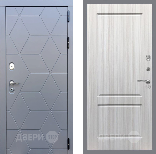 Входная металлическая Дверь Стоп КОСМО ФЛ-117 Сандал белый в Красноармейске