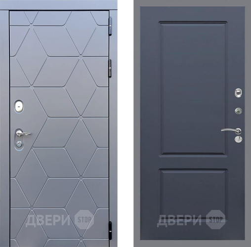 Входная металлическая Дверь Стоп КОСМО ФЛ-117 Силк титан в Красноармейске